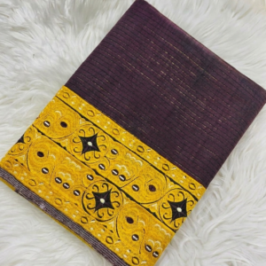 Deep maroon brown Phige Sabi Zari phanek gold Khoi Charong medallion border – Kangleipak Online Shopping