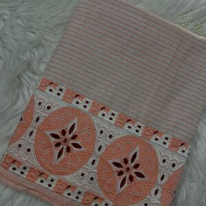 Light peach Ahkhet Asung Muga phanek Khoi Maharani medallion border – Kangleipak Online Shopping