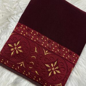 Maroon plain phanek gold Khoi Charong mapan medallion border – Kangleipak Online Shopping